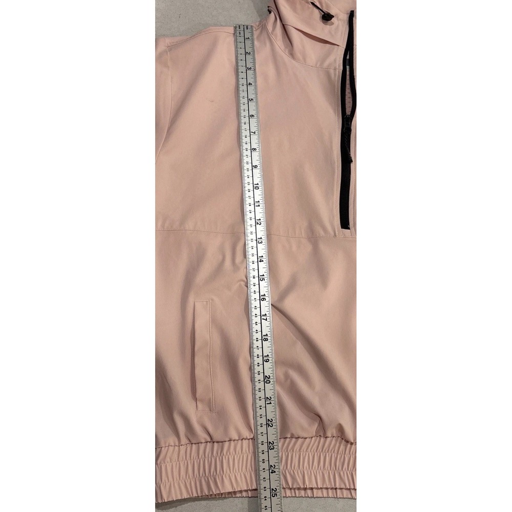 Lija Golf Pullover 1/2 Zip Outerwear Jacket Athleisure Pink Black Accent Medium - Picture 16 of 16